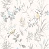 Picture of Imperial Garden Grey Botanical Wallpaper 