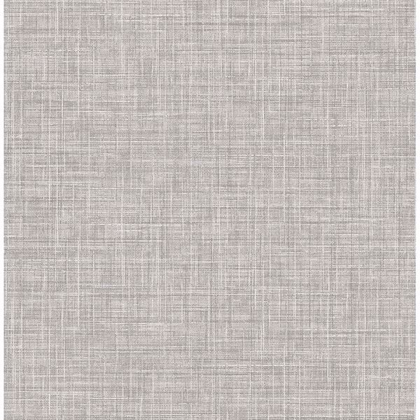 Picture of Mendocino Grey Linen Wallpaper 