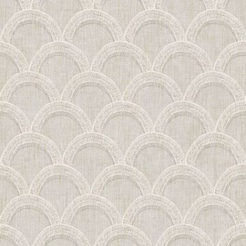 Picture of Bixby Grey Geometric Wallpaper 