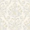Picture of Shasta Grey Damask Wallpaper 