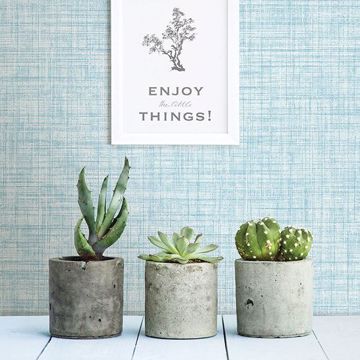 Show details for Mendocino Blue Linen Wallpaper
