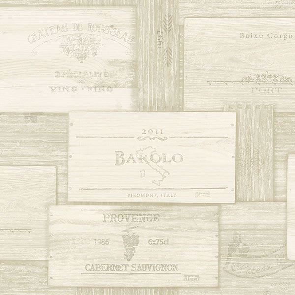Picture of Randolph Cream Wine Boxes Wallpaper 
