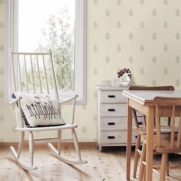 Show details for Vista Olive Leaf Wallpaper
