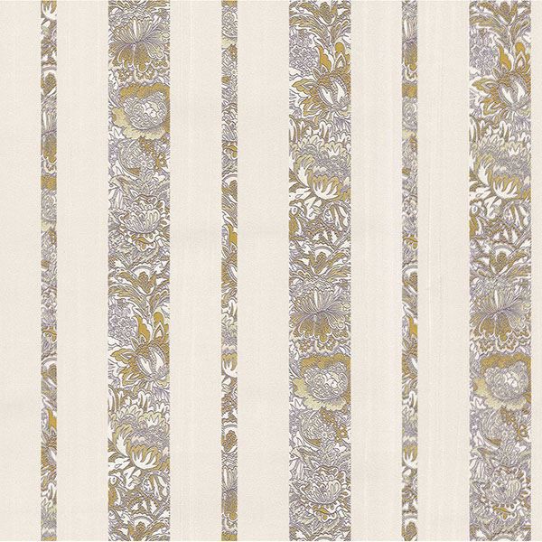 Picture of Certosa Lavender Floral Stripe Wallpaper 