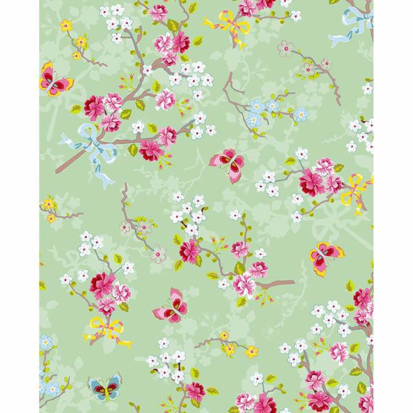 Picture of Ilse Mint Cherry Blossom Wallpaper
