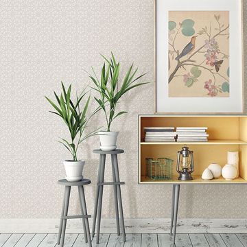 Show details for Prism White Geometric Wallpaper