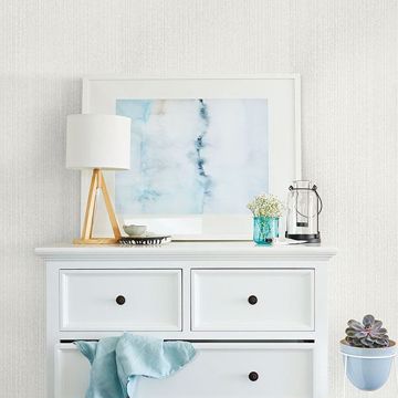Show details for Comares Dove Stripe Texture Wallpaper