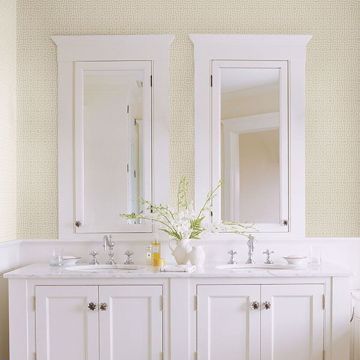 Show details for Boxwood Neutral Geometric Wallpaper