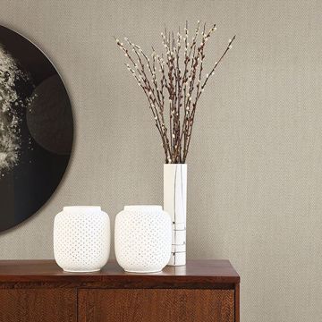 Show details for Tweed Taupe Texture Wallpaper