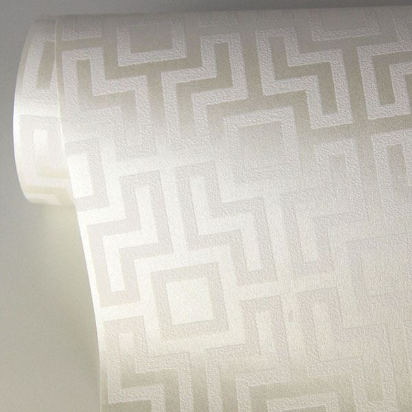 278224533 Boxwood Platinum Geometric Wallpaper by AStreet Prints