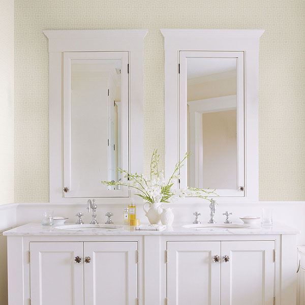 2782-24533 - Boxwood Platinum Geometric Wallpaper - by A-Street Prints