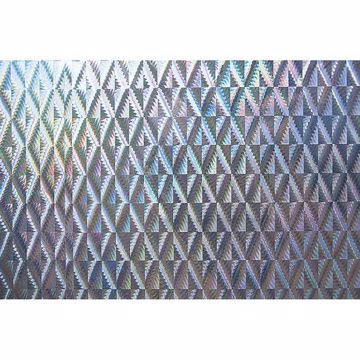 Show details for Holographic Silver Diamond Self Adhesive Film