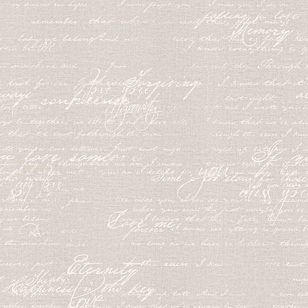 Picture of Nouvel Light Grey Script Wallpaper
