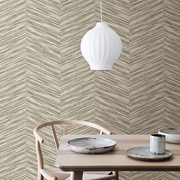 276723775 Pina Neutral Chevron Weave Wallpaper by Brewster