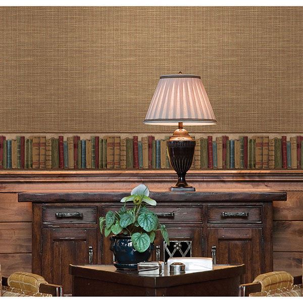 2767-01695 - Hartman Red Faux Grasscloth Wallpaper - by Brewster