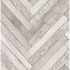 Picture of Altadena Light Grey Diagonal Wood Wallpaper 