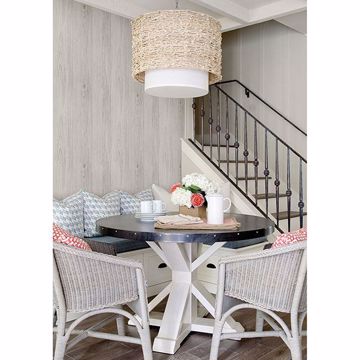 Show details for Thatcher Off-White Wood Wallpaper