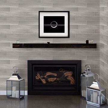 Show details for Nika Grey Sleek Wood Wallpaper
