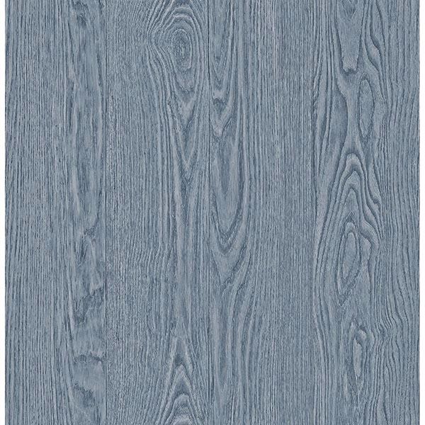 Picture of Remi Blue Wood Wallpaper 