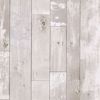 Picture of Harbored Light Grey Distressed Wood Panel Wallpaper 