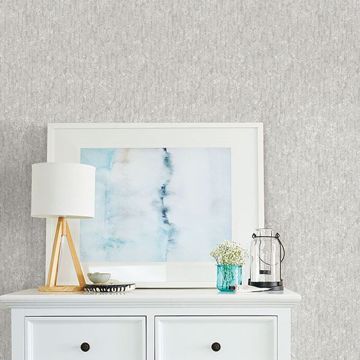Show details for Cole Light Grey Winter Plain Wallpaper