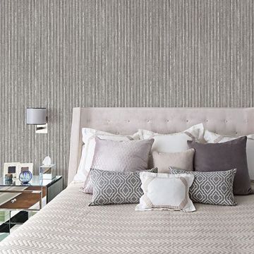 Show details for Maison Silver Maison Texture Wallpaper