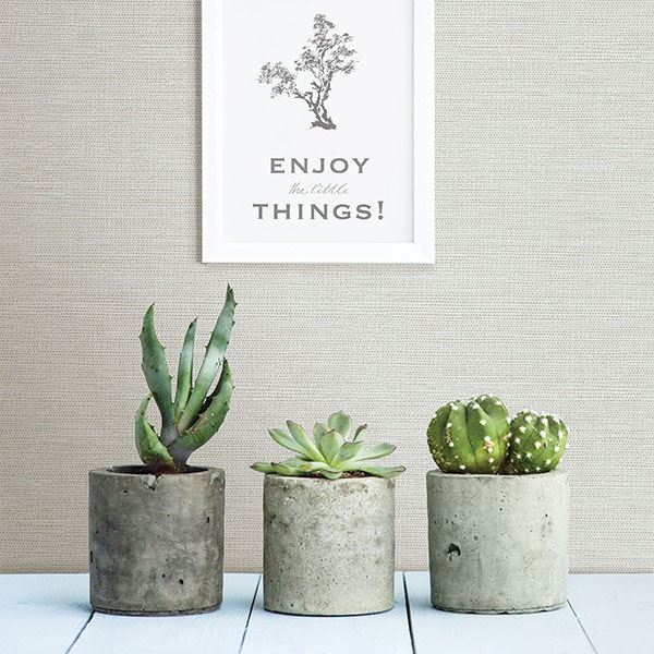 276724278 Bluestem Light Grey Grasscloth Wallpaper by Brewster