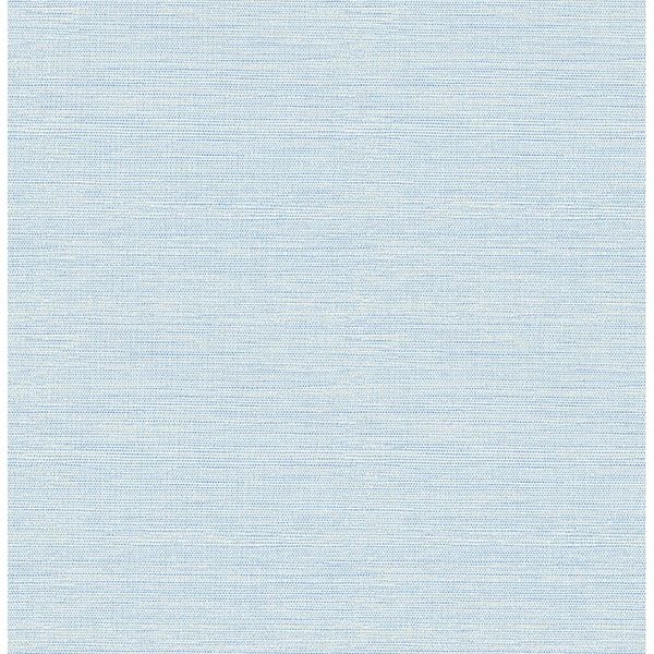 Picture of Bluestem Blue Faux Grasscloth Wallpaper