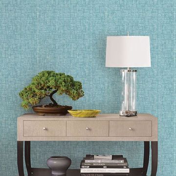Show details for Sampson Aqua Oasis Wallpaper