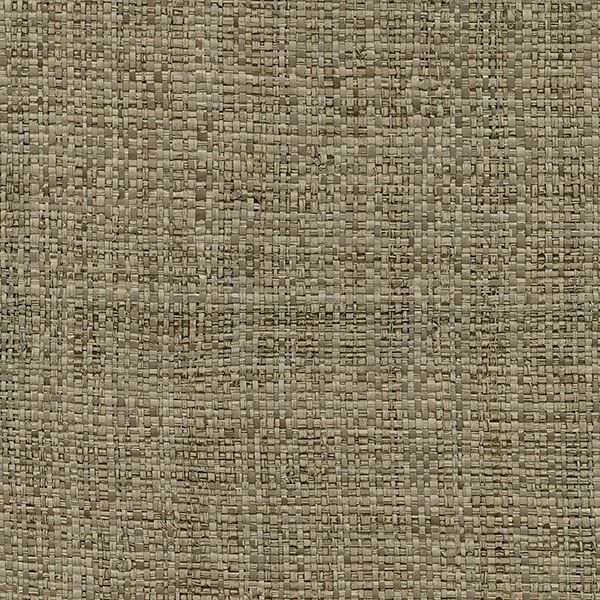 Picture of Mindoro Taupe Grasscloth Wallpaper 