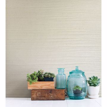 Show details for Cebu Cream Grasscloth Wallpaper