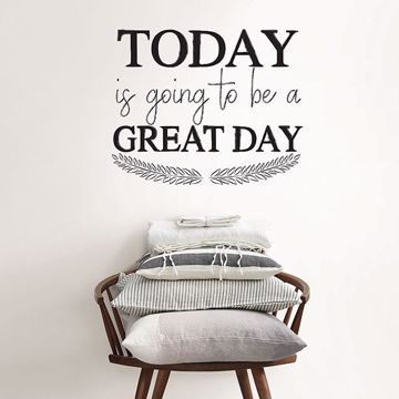 Show details for Great Day Wall Quote Decals