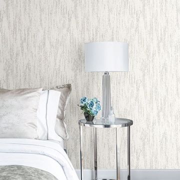 Show details for Wisp Silver Texture Wallpaper
