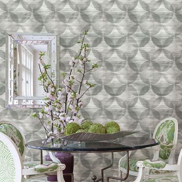 Show details for Alchemy Grey Geometric Wallpaper