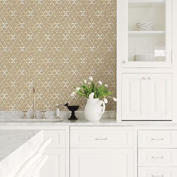 Show details for Blissful Honey Harlequin Wallpaper