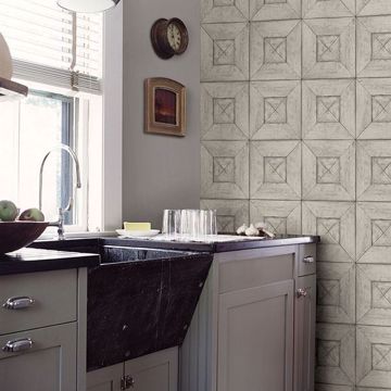 Show details for Avery Light Grey Wood Wallpaper