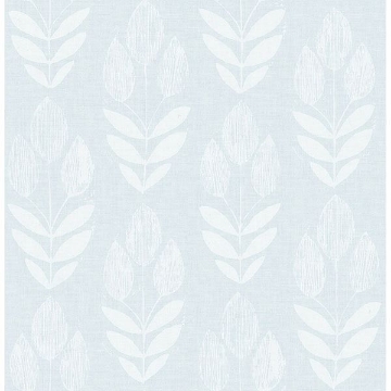 Picture of Garland Light Blue Block Tulip Wallpaper 