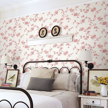 Show details for Cyrus Rose Festive Floral Wallpaper
