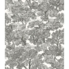 Picture of Spinney Black Toile Wallpaper 