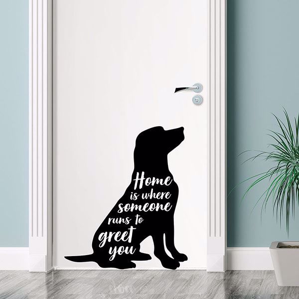 Picture of Home is Where Someone Wall Quote Decals