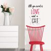 Picture of Love and a Pet Wall Quote Decals
