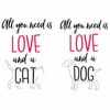 Love and a Pet Wall Quote Decals