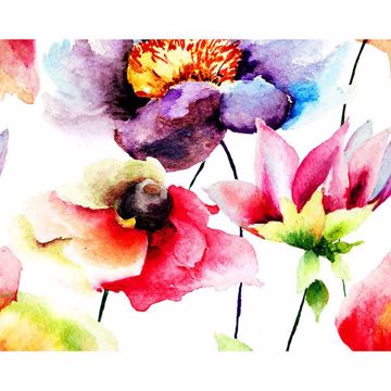 Show details for Watercolour Flora Wall Mural