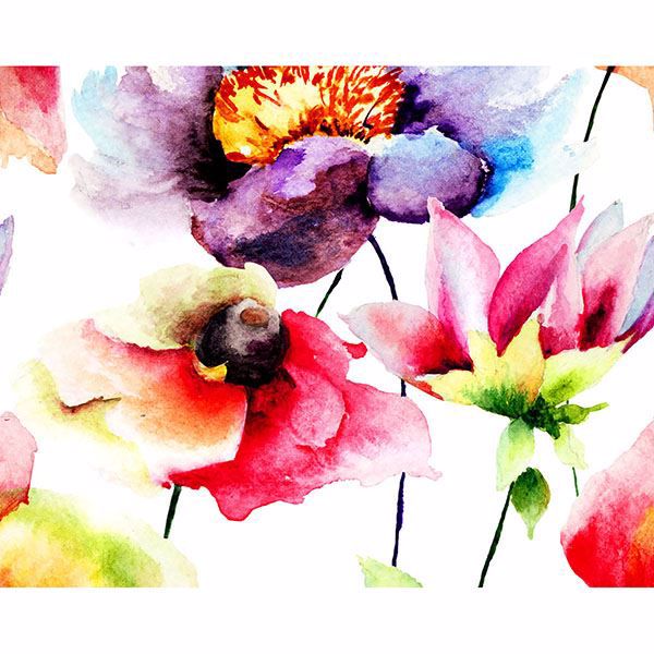 Picture of Watercolour Flora Wall Mural 