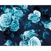 Picture of Blue Roses Wall Mural 