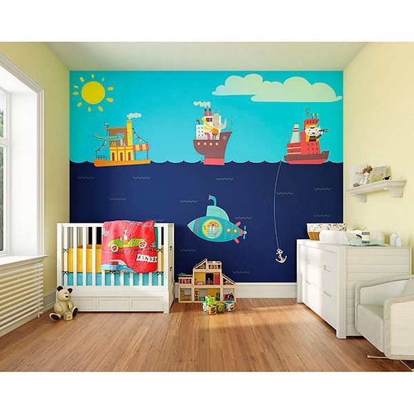 WALS0342 Nautical Adventures Wall Mural by ohpopsi
