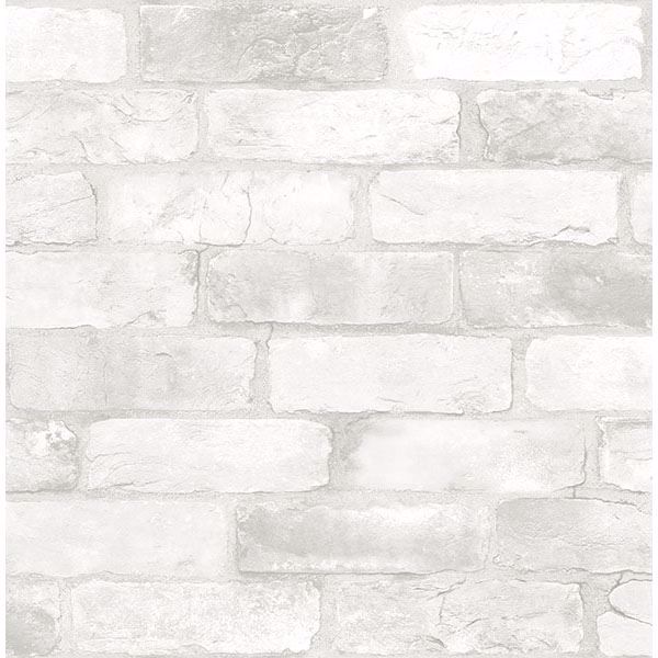 Picture of Bushwick Off-White Reclaimed Bricks Wallpaper 