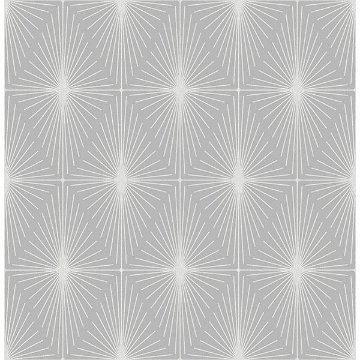Picture of Draper Grey Geometric Wallpaper 