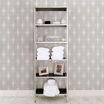 Show details for Draper Grey Geometric Wallpaper