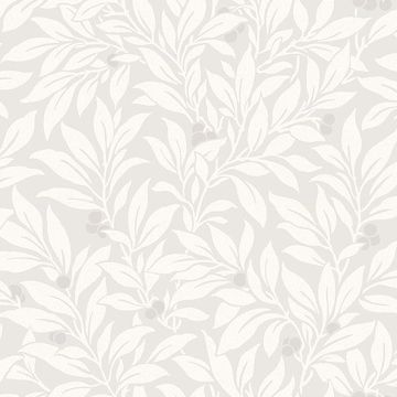 Picture of Fasciata Silver Mulberry Leaf Wallpaper 